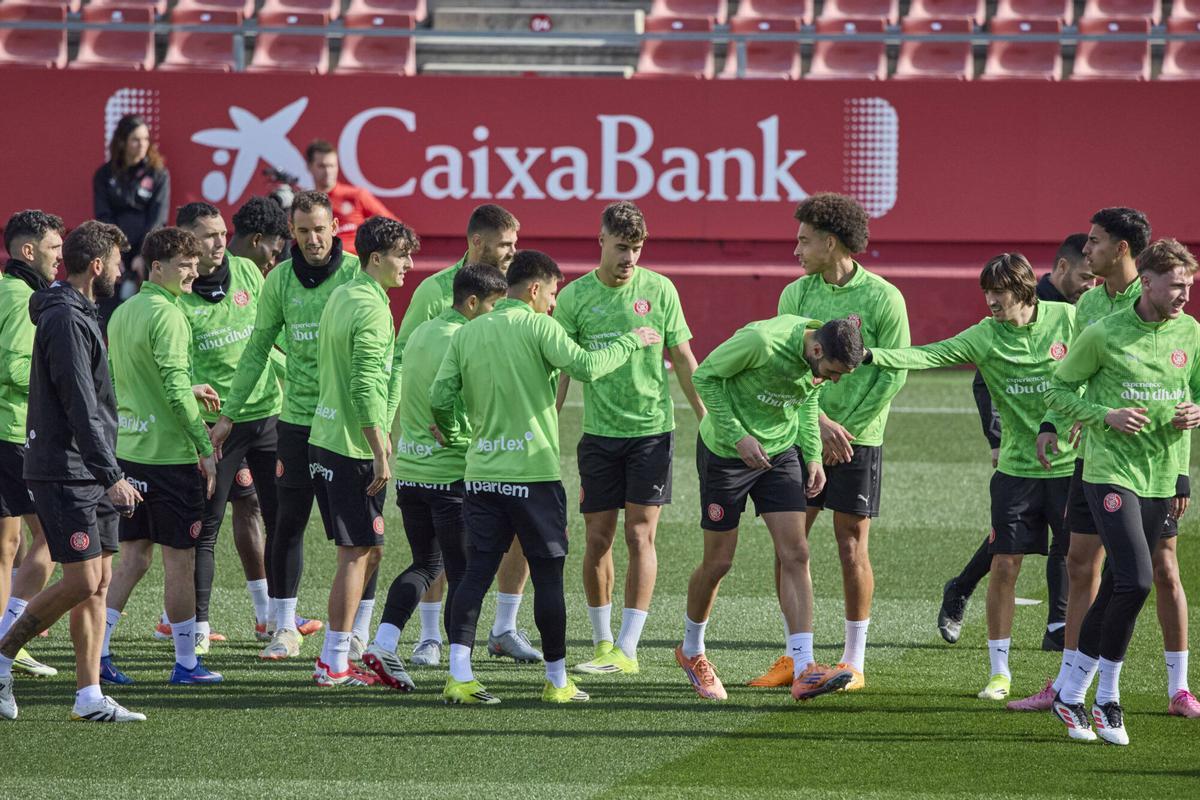 L'entrenament del Girona d'aquest diumenge, en imatges
