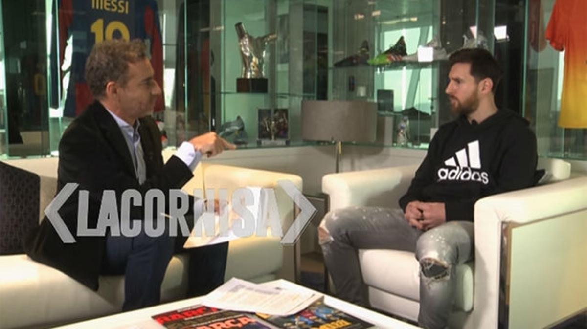 Adelanto de la entrevista de Leo Messi en el programa La Cornisa