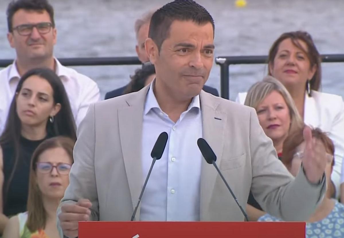 El candidato del PSOE al Parlamento europeo por la Región, Marcos Ros.