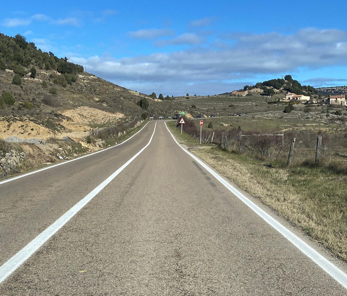 Accesos de la N-232 sin señalización de las obras.