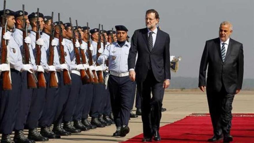 Rajoy llega a Marruecos con siete ministros