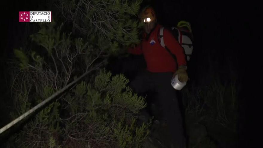 Rescatan a un hombre que cayó a un barranco en la Vall