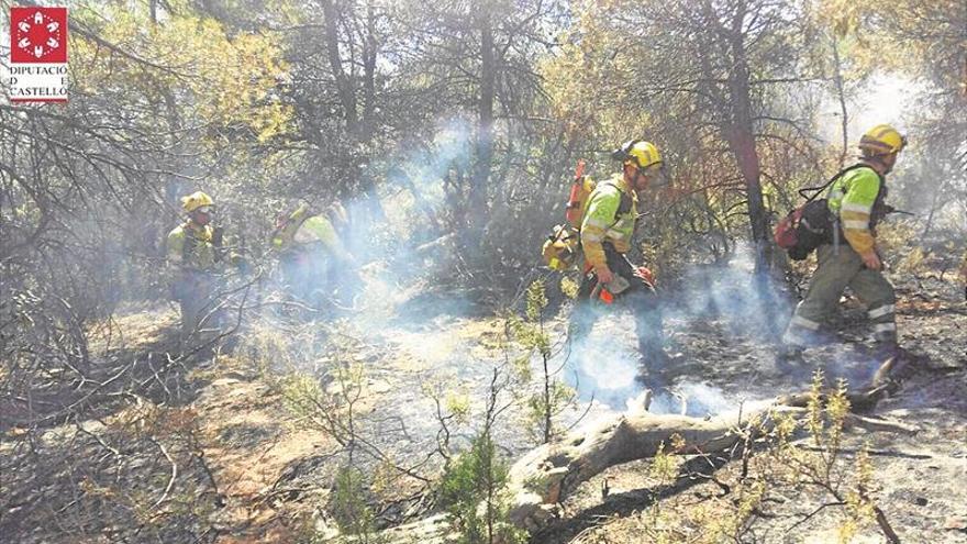 Un rayo latente, detrás del incendio forestal de Sorita