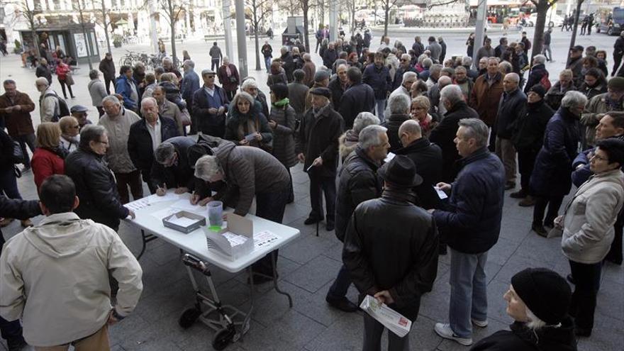 Los jubilados vuelven a salir a las calles de Zaragoza