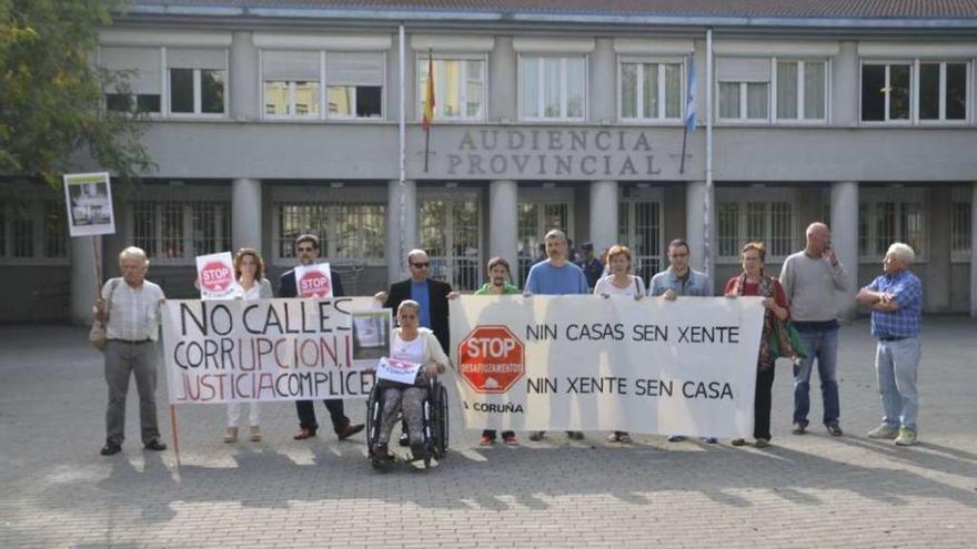 Protesta contra las ejecuciones hipotecarias