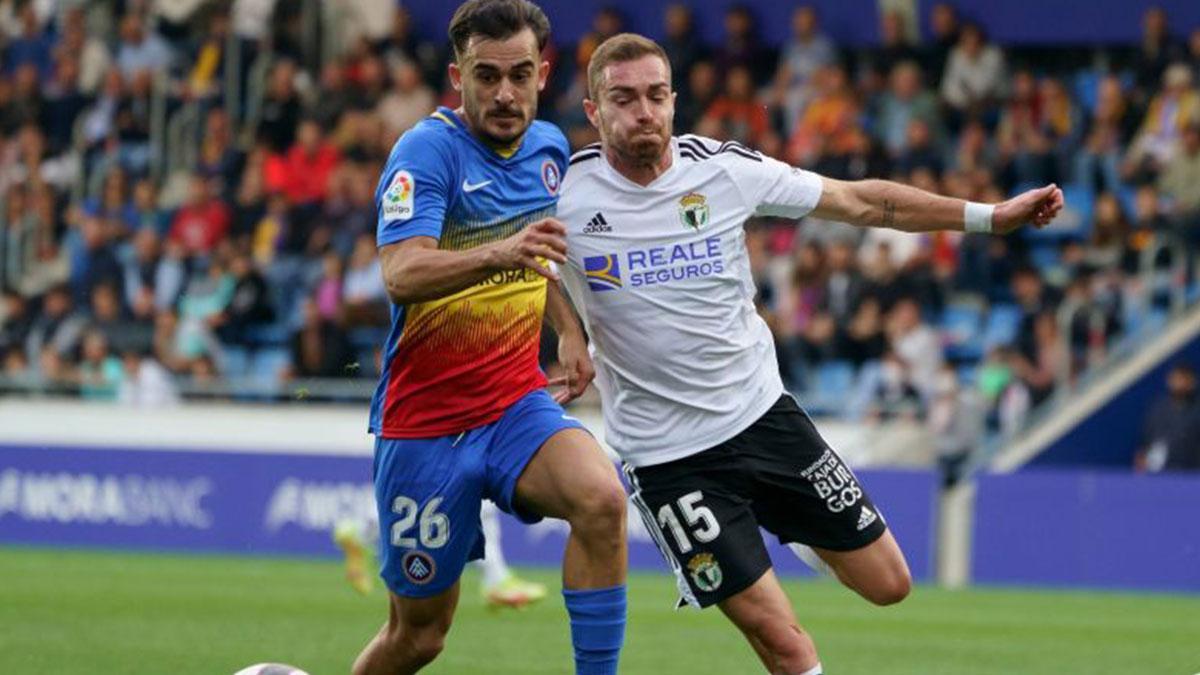 Imagen del encuentro entre el FC Andorra y el Burgos