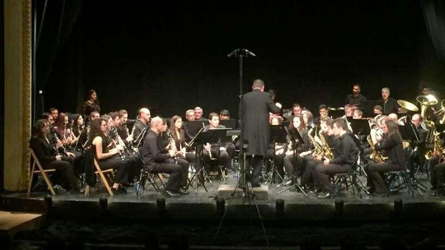 Uno de los momentos del concierto de Santa Cecilia.