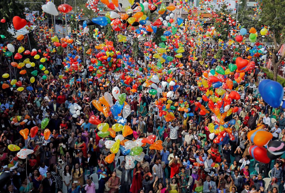 Un moment de la celebració del Cap d'Any a l'Índia