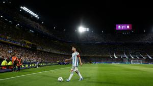 Lionel Messi, en un partido con Argentina