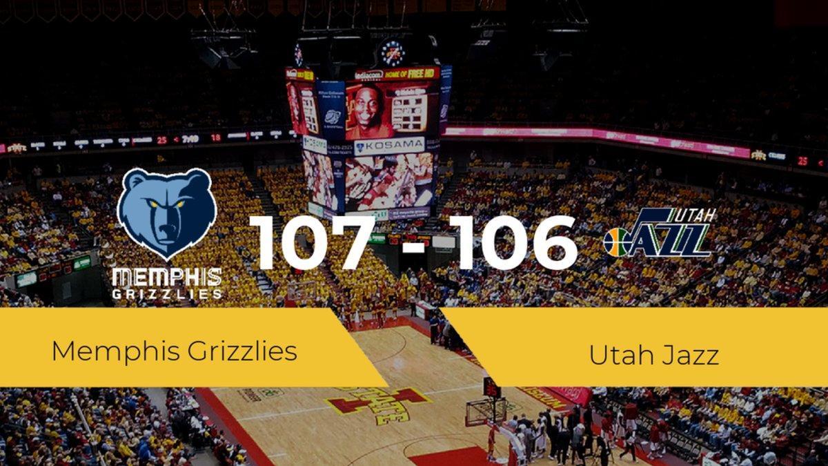 Memphis Grizzlies derrota a Utah Jazz (107-106)