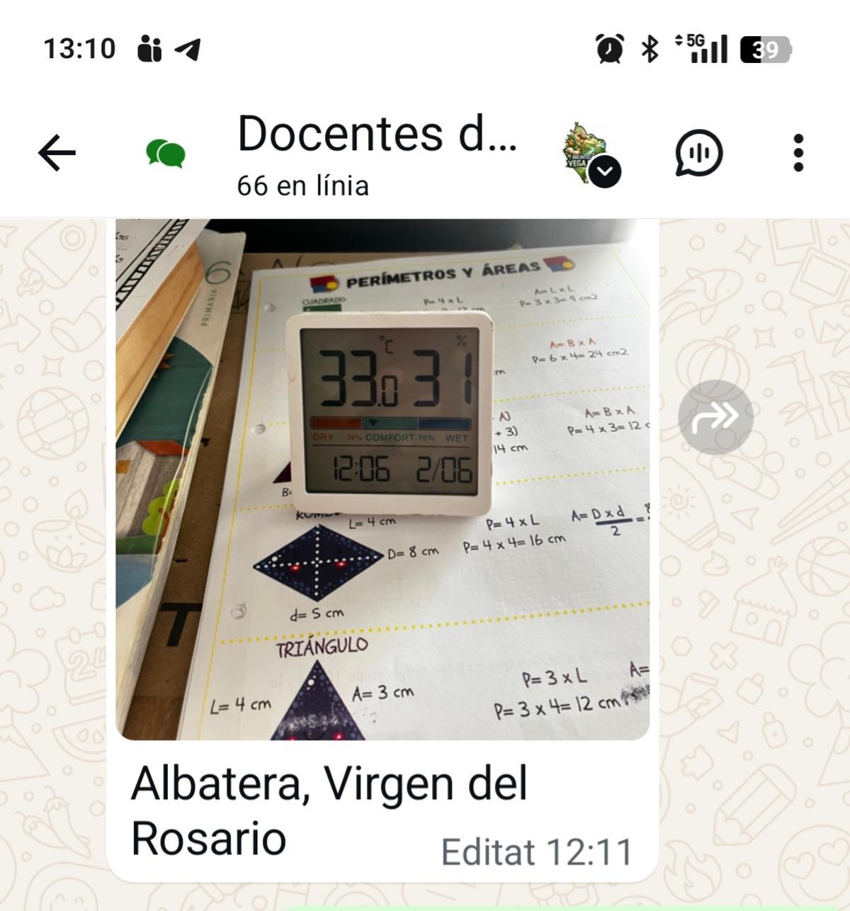 Alumnos y profesores cocidos en las aulas de la Vega Baja