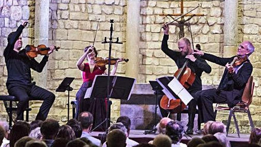 El Quartet Casals, dissabte, a la Schubertíada 2019.