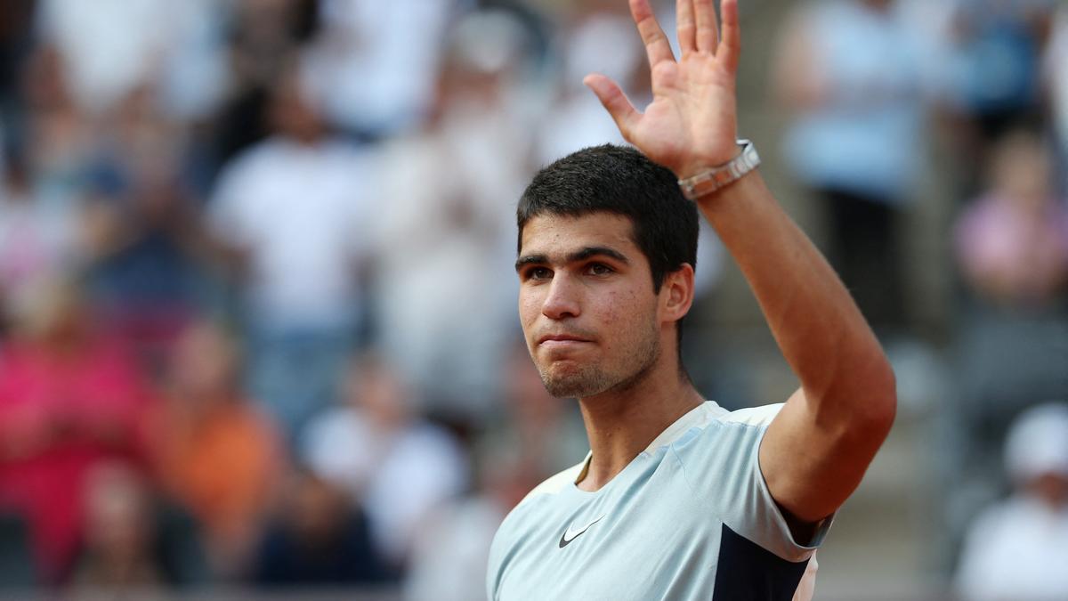 Carlos Alcaraz, en el torneo de Hamburgo