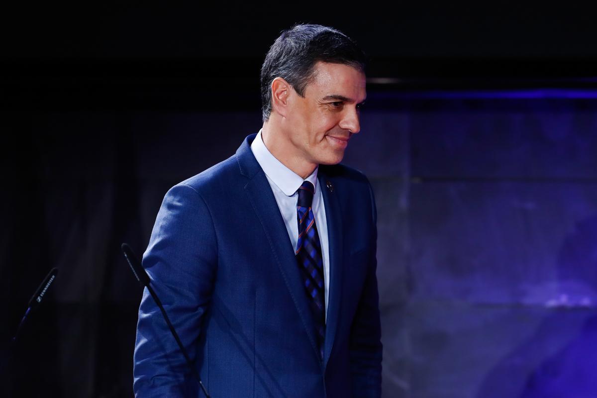 El presidente del Gobierno, Pedro Sanchez, durante un acto en Madrid.