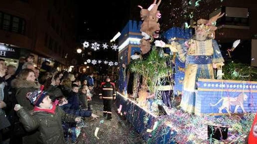 La carroza de Melchor, en la cabalgata del año pasado.