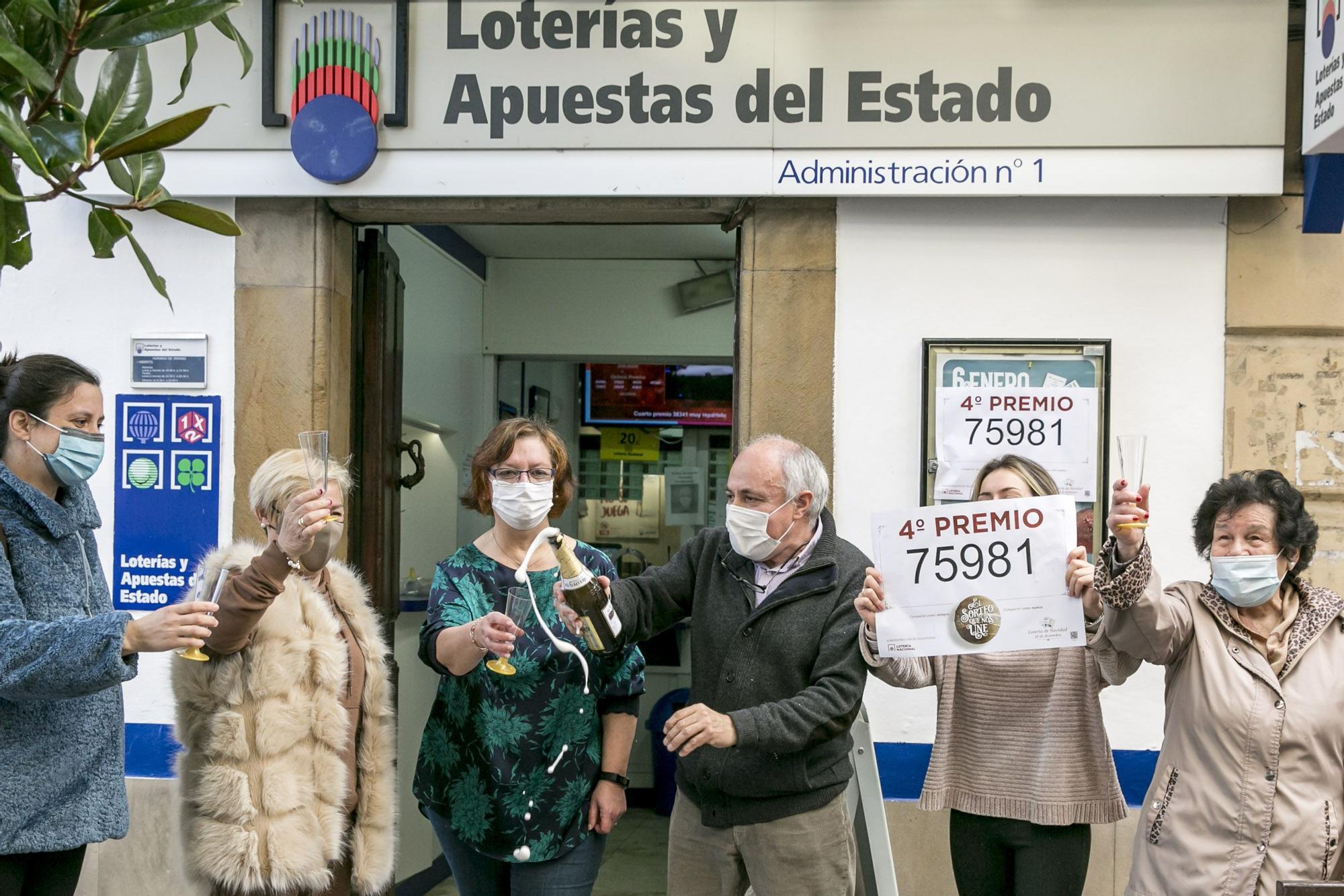 Villaviciosa celebra su cuarto premios de la Lotería Nacional