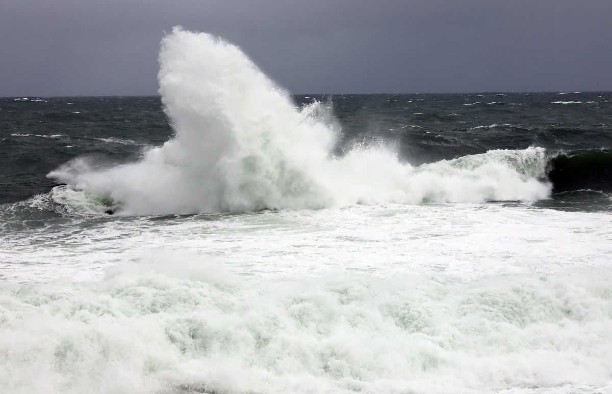 Efectos del temporal en Baiona