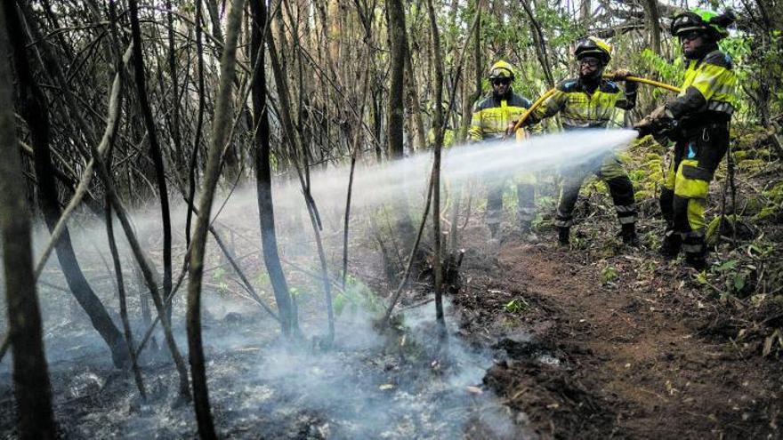 El incendio en la corona forestal queda estabilizado nueve días después