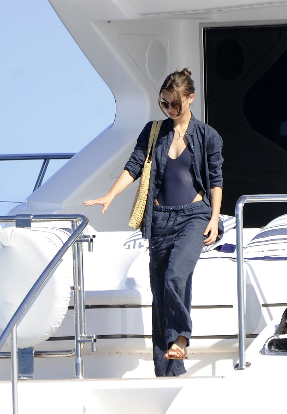 DiCaprio de vacaciones en Ibiza con la modelo Meghan Roche en 2023