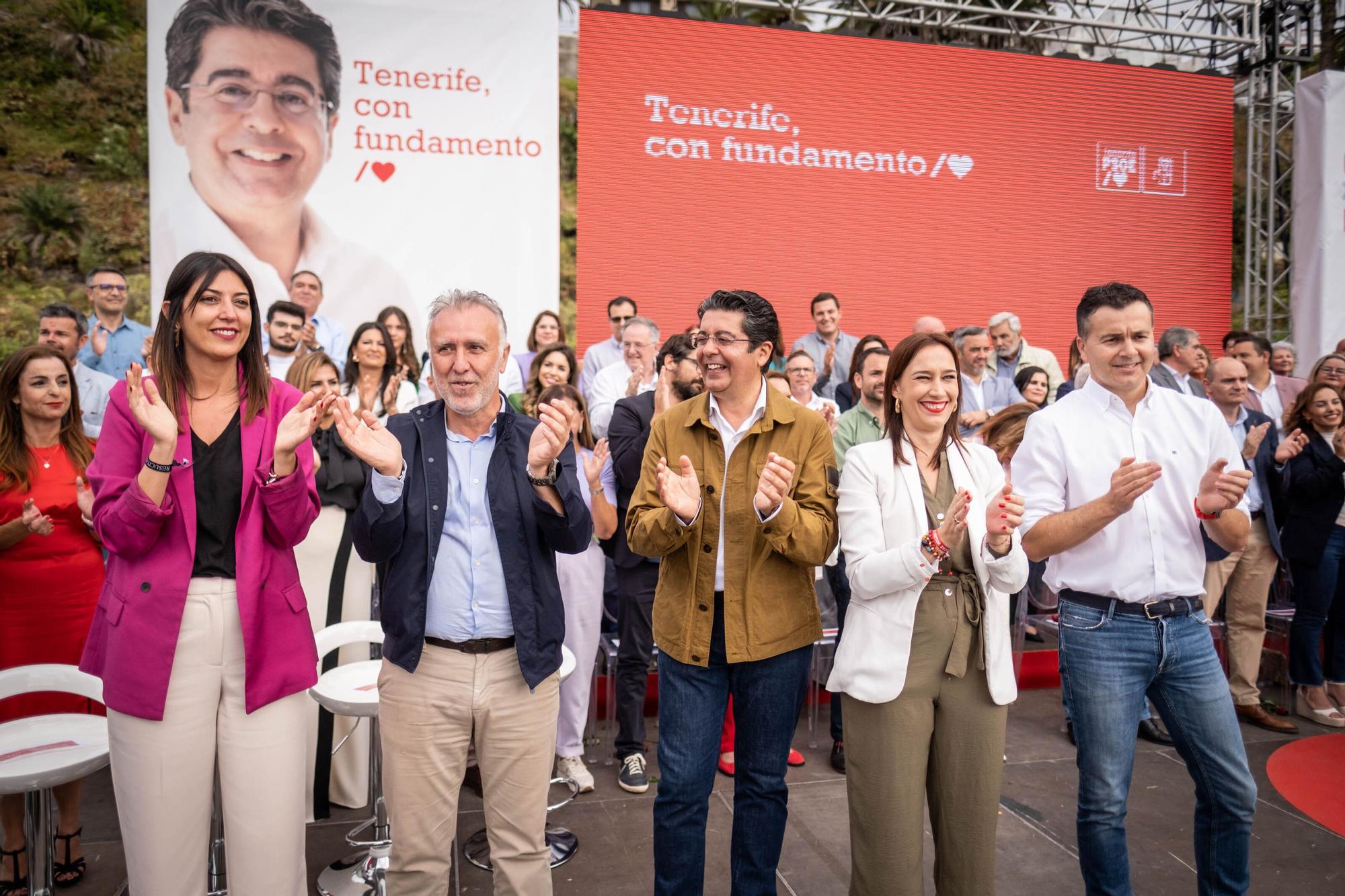 El PSOE presenta las candidaturas por la isla de Tenerife.