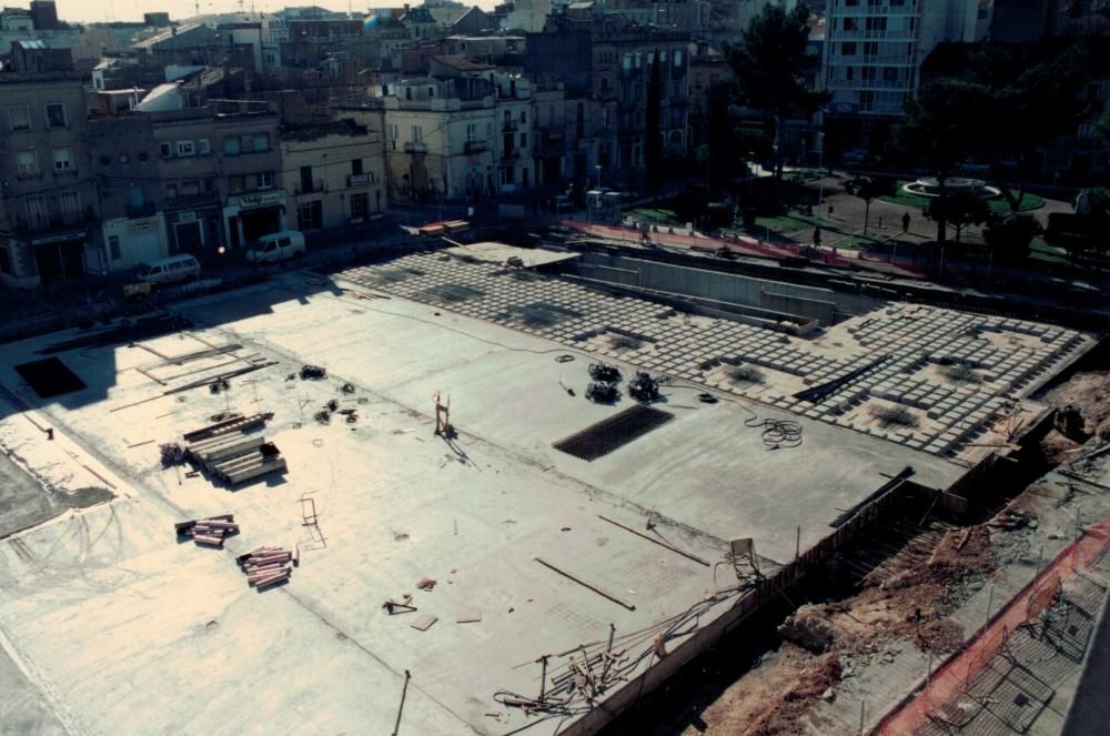 El procés de construcció de la plaça Catalunya