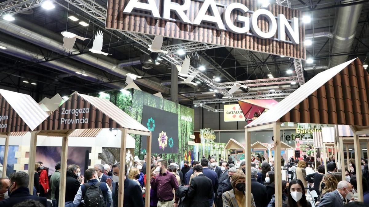 El stand ofrece actividades inversivas para conocer el territorio. | GOBIERNO DE ARAGÓN