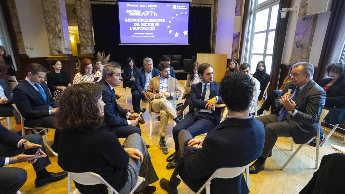 Josep Maria Recasens en un momento de la última edición de European Bridges, el foro organizado por EL PERIÓDICO en colaboración con beBartlet en Bruselas