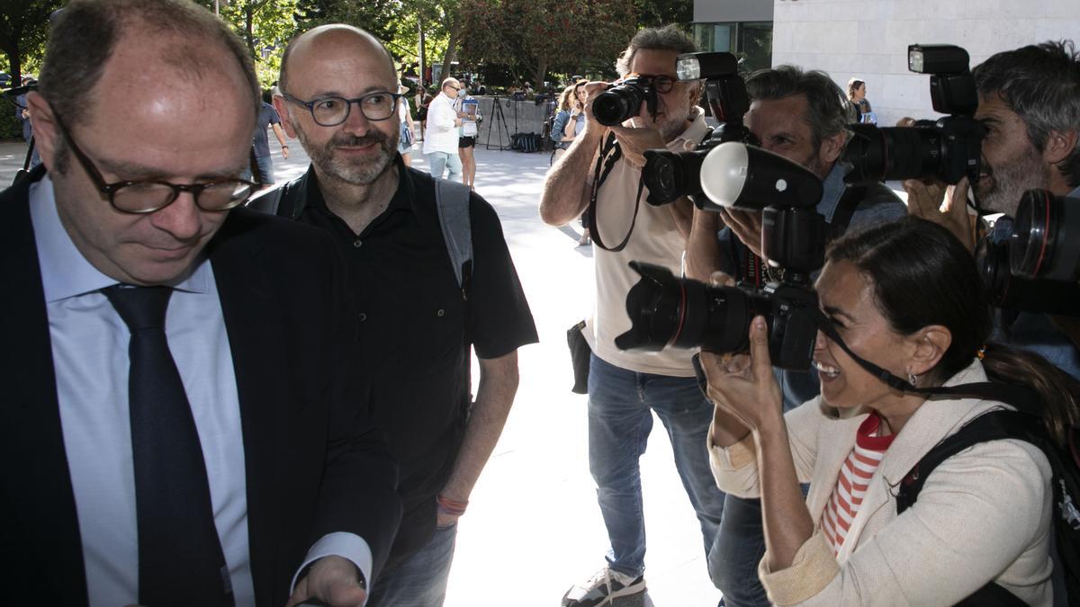 El empresario audiovisual Francesc Puig llega a la Ciudad de la Justicia para declarar el pasado mes de mayo.