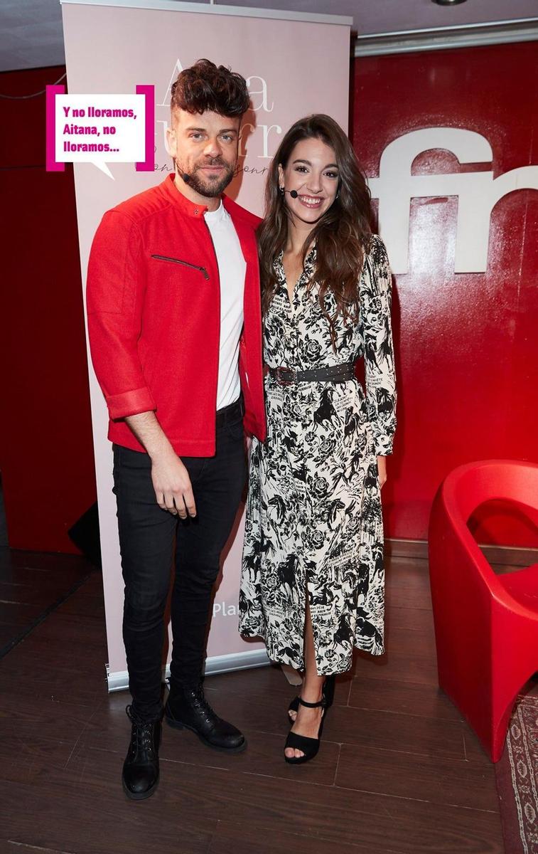 Ana Guerra y Ricky Merino en la presentación de 'Con una sonrisa'