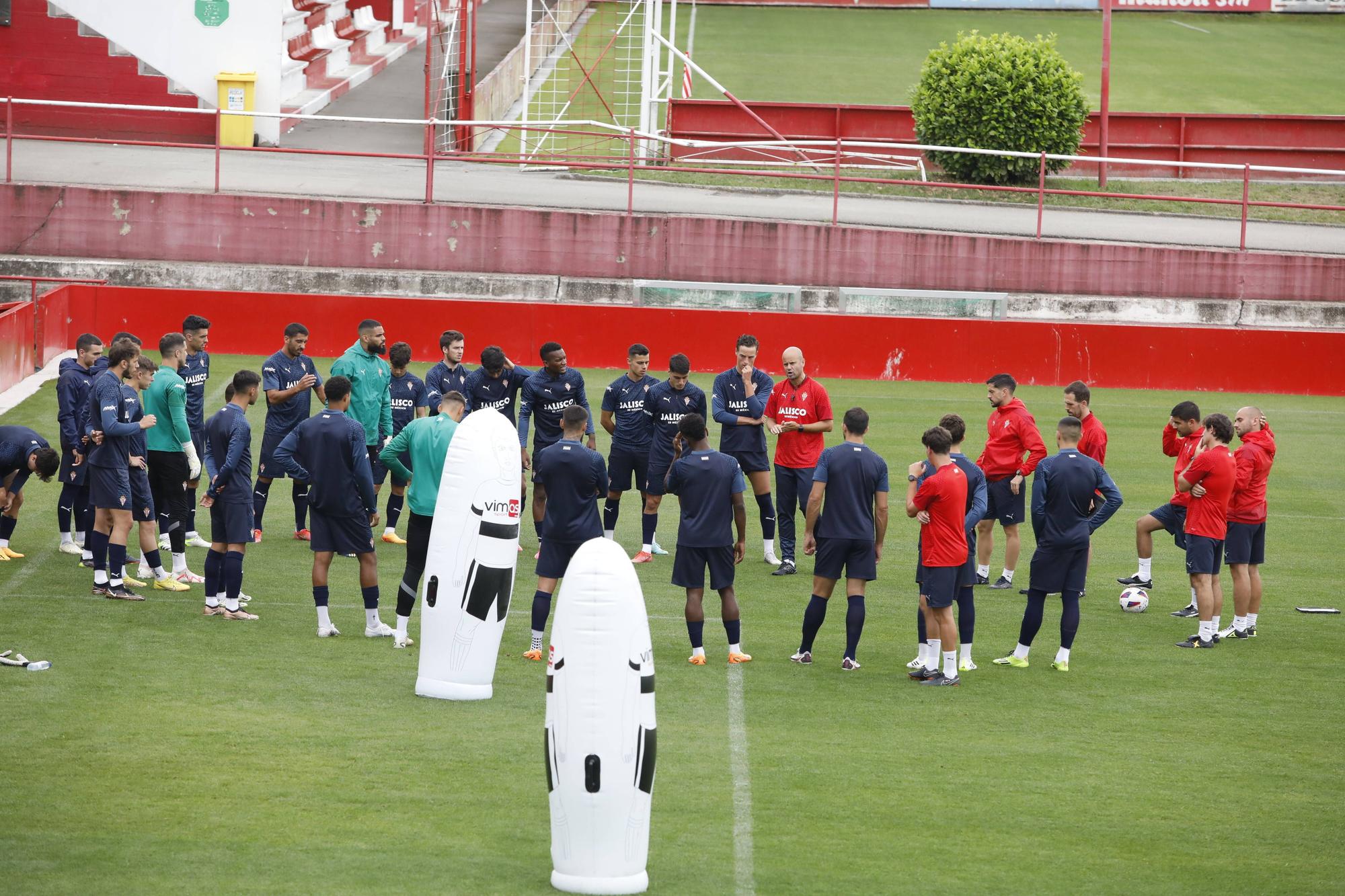 Entrenamiento del Sporting en Mareo