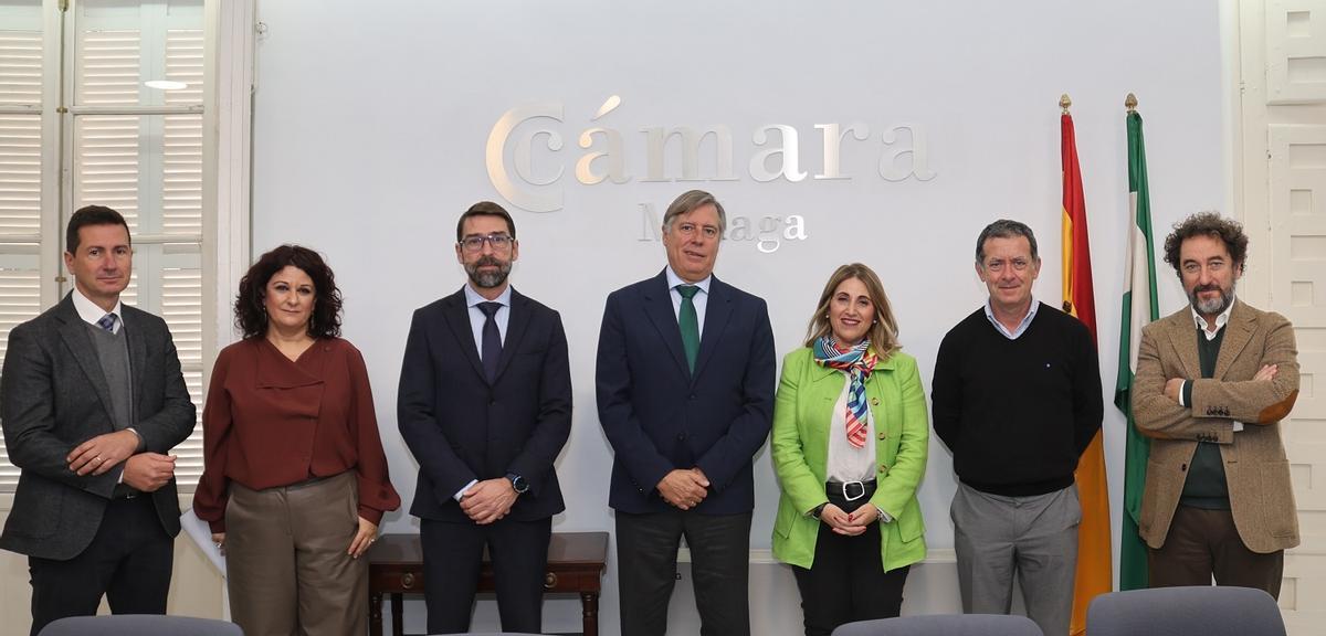 La presentación del programa de formación España Emprende, en la Cámara de Comercio de Málaga.