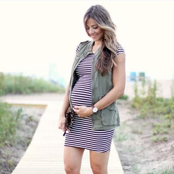 El look premamá de Lauren McBride