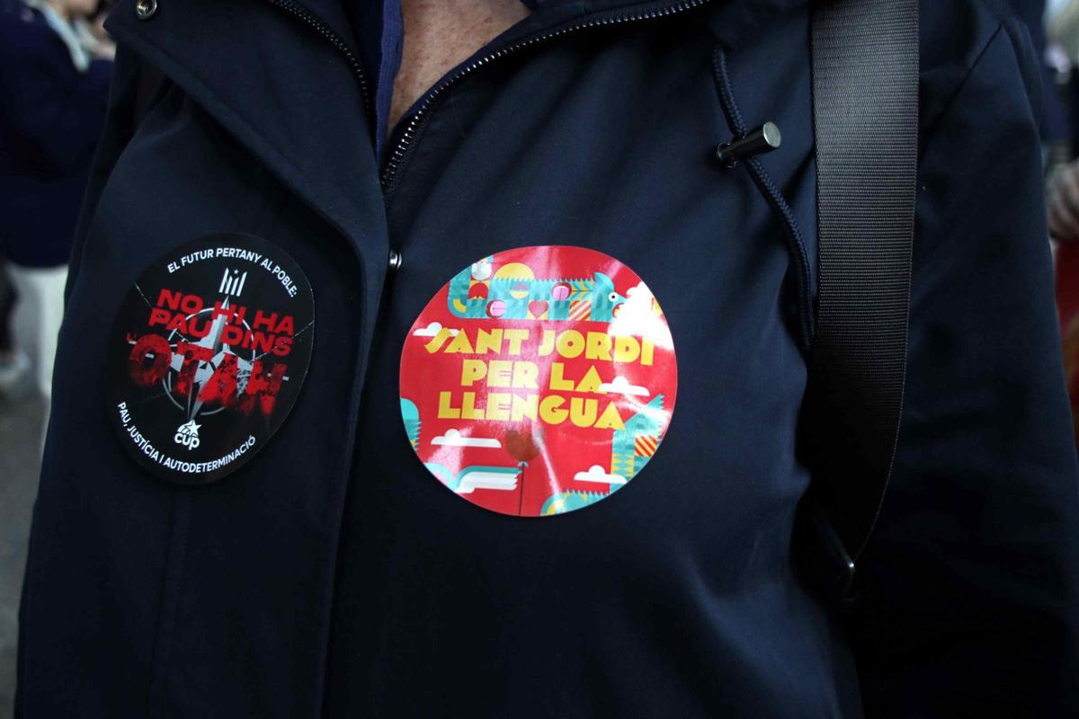 Les imatges de la mobilització en defensa del català a Girona