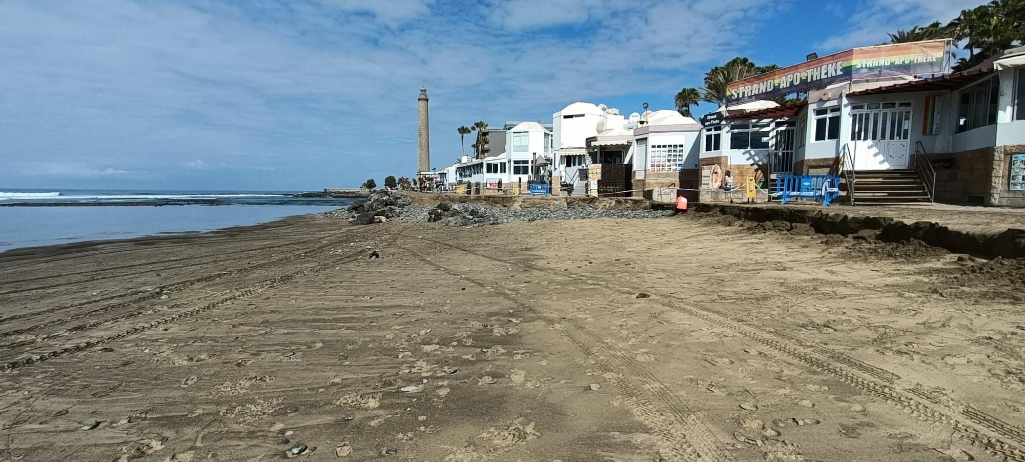 Así está el paseo del Faro de Maspalomas (27/04/21)