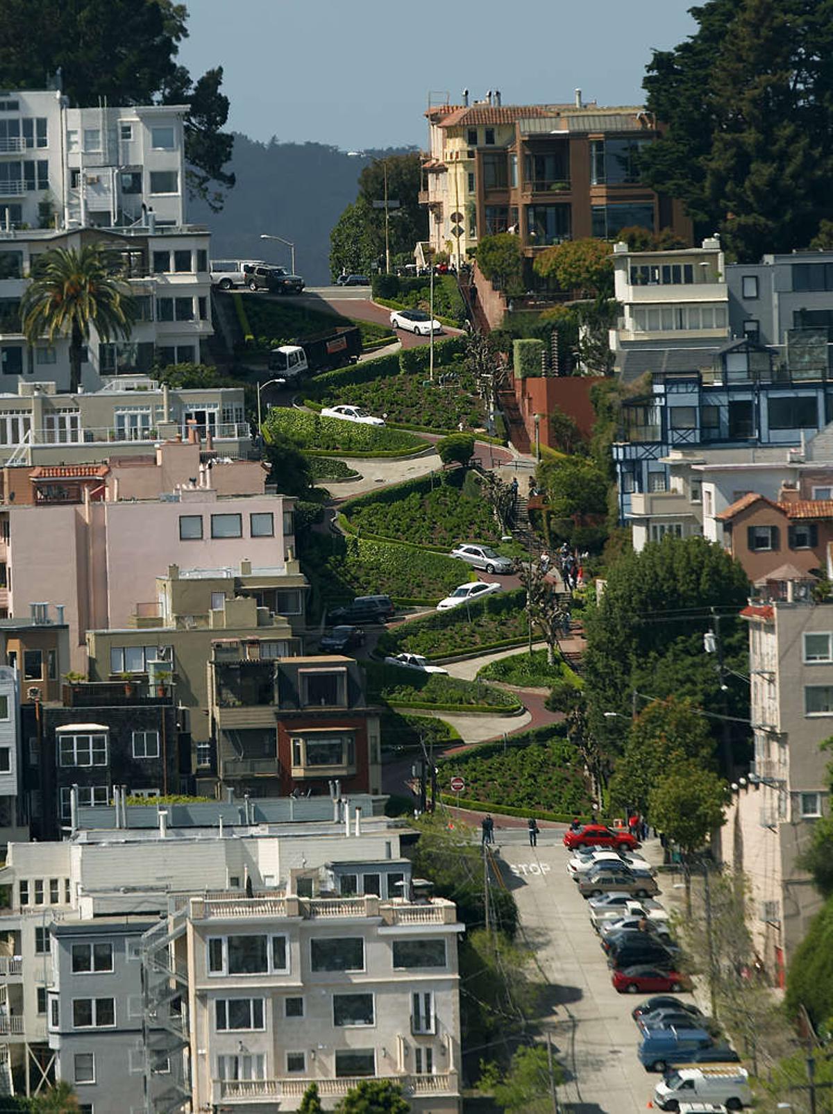 El famso tramo de la calle Lombard, San Francisco