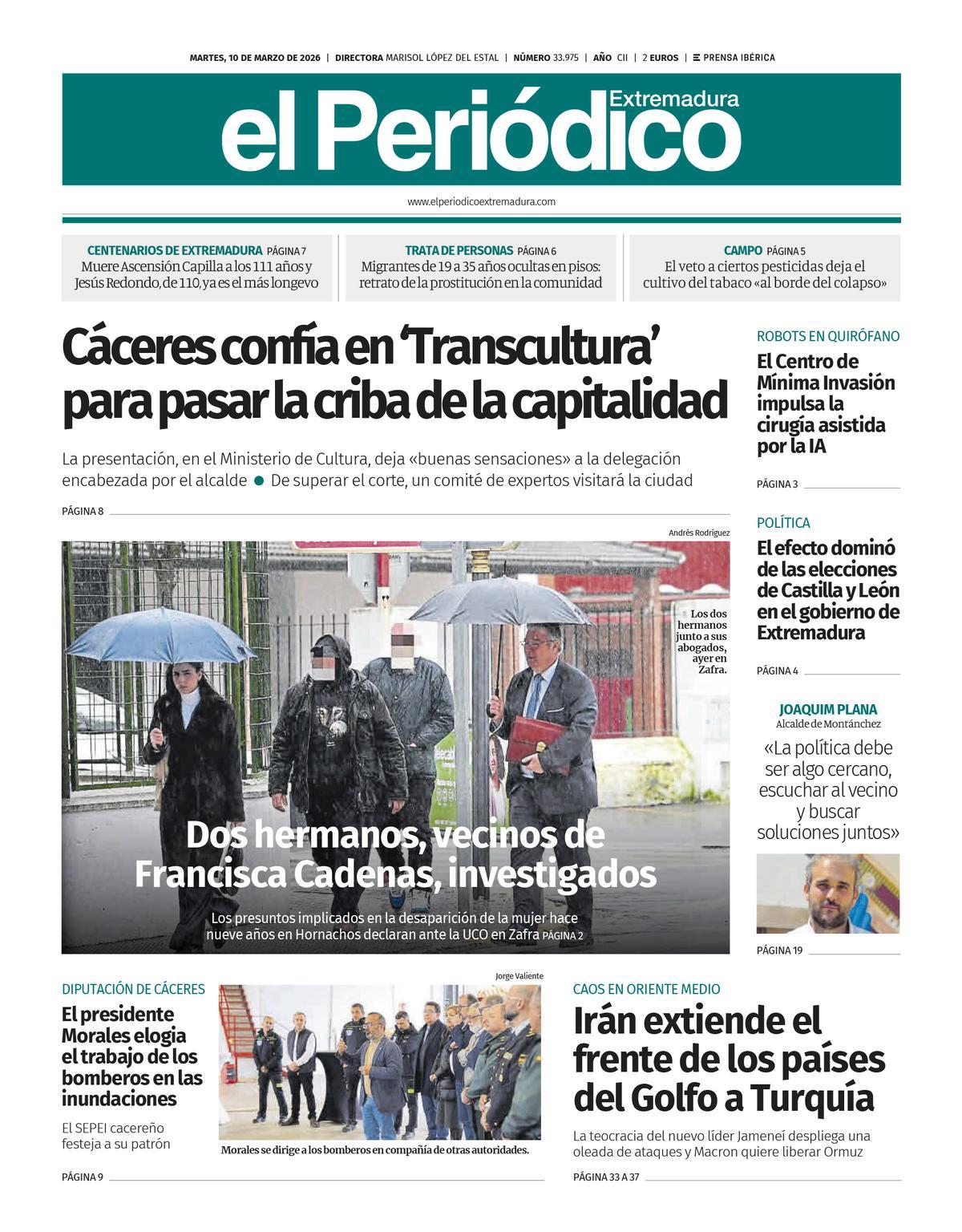 Consulta la portada correspondiente al día 10 de marzo de 2026