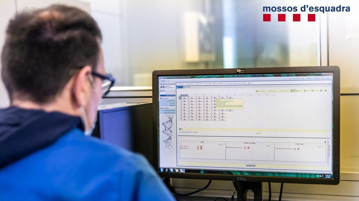 Imagen del laboratorio de la unidad de genética forense de Mossos