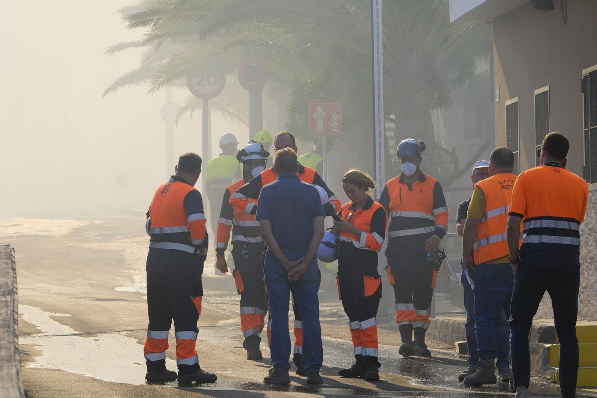 Incendio en el vertedero de Juan Grande, San Bartolomé de Tirajana