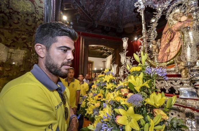 16/08/2017 TEROR. Visita de la UD Las Palmas a la Virgen del Pino en la Básilica de Teror. FOTO: J.PÉREZ CURBELO