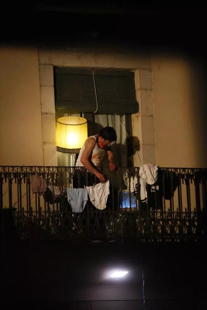 Comediants engalana l'escalinata de la basílica de Sant Feliu