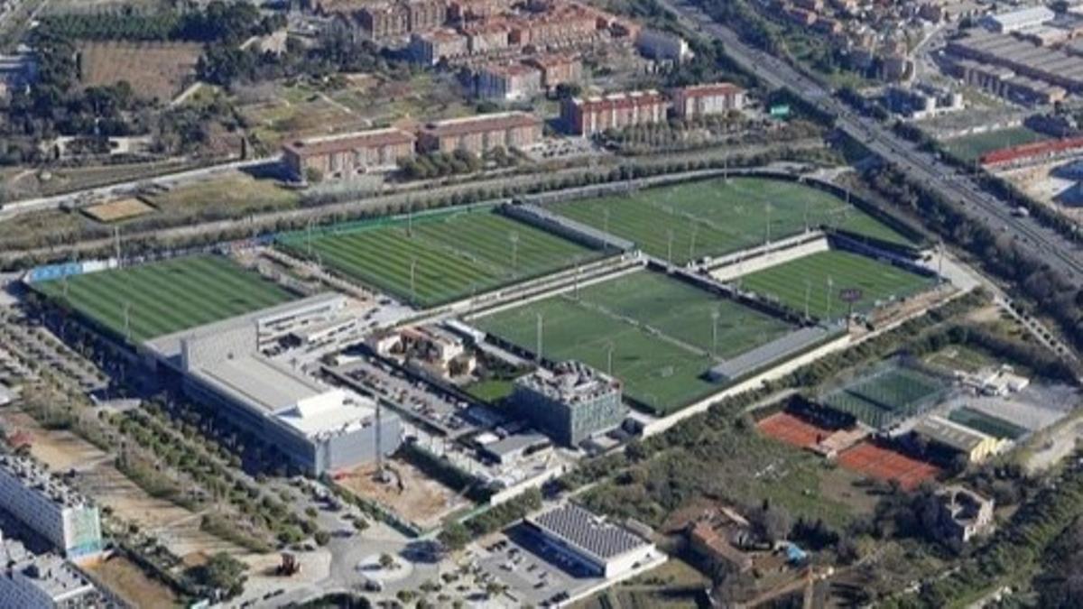 Antigua vista aérea de la ciudad deportiva Joan Gamper.