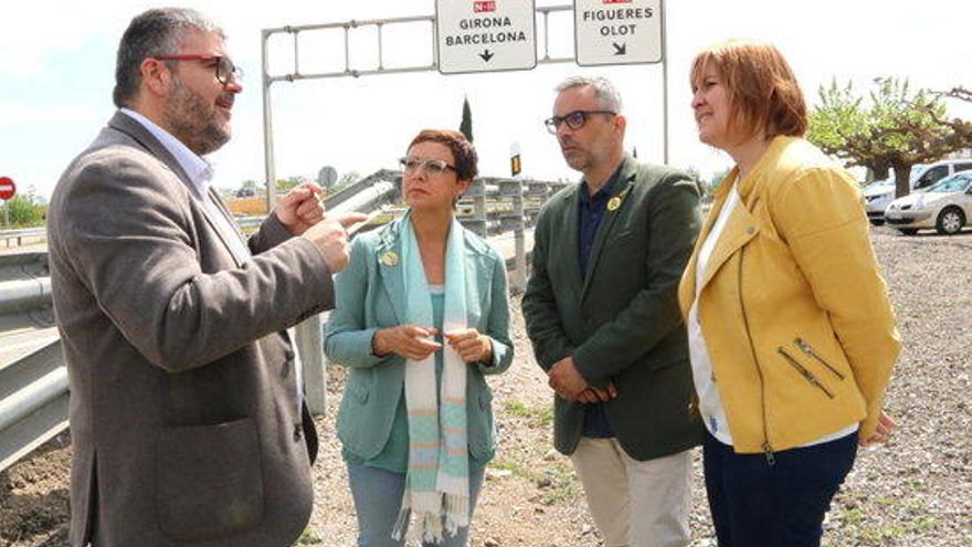 Jordi Martí, Montse Bassa, Joan Margall i Agnès Lladó a l&#039;N-II.