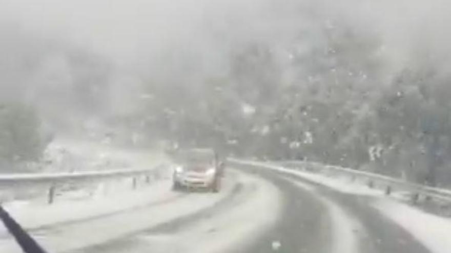 Activan la alerta amarilla en Ronda por nieve