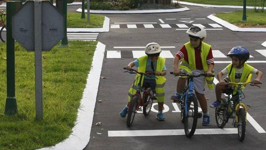 Niños en el centro de Educación Vial en una imagen de archivo