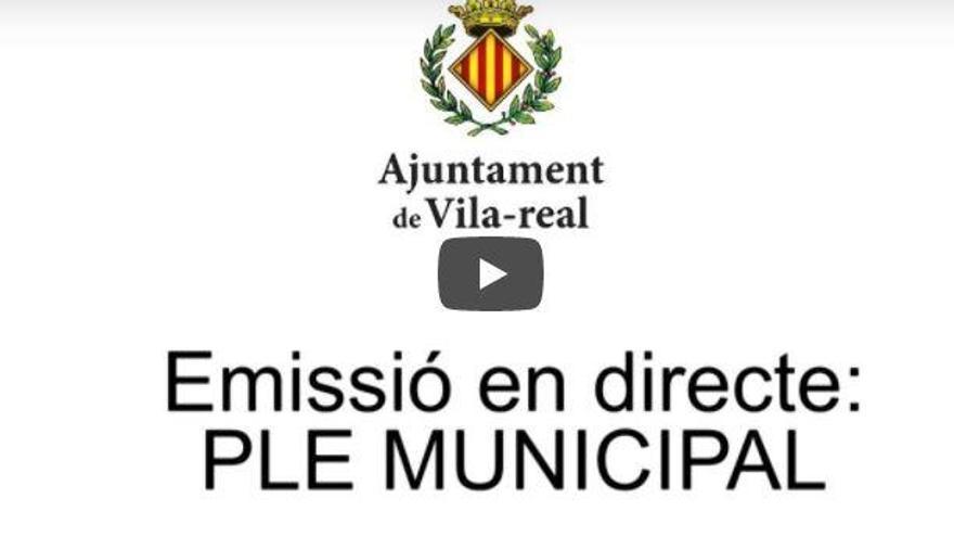 Sigue en directo el pleno de Vila-real