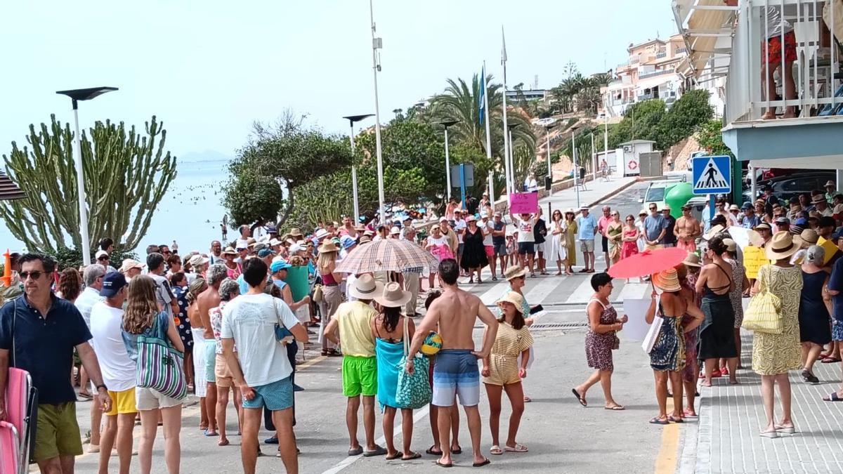 Protesta para reclamar mejoras en Barranco Rubio