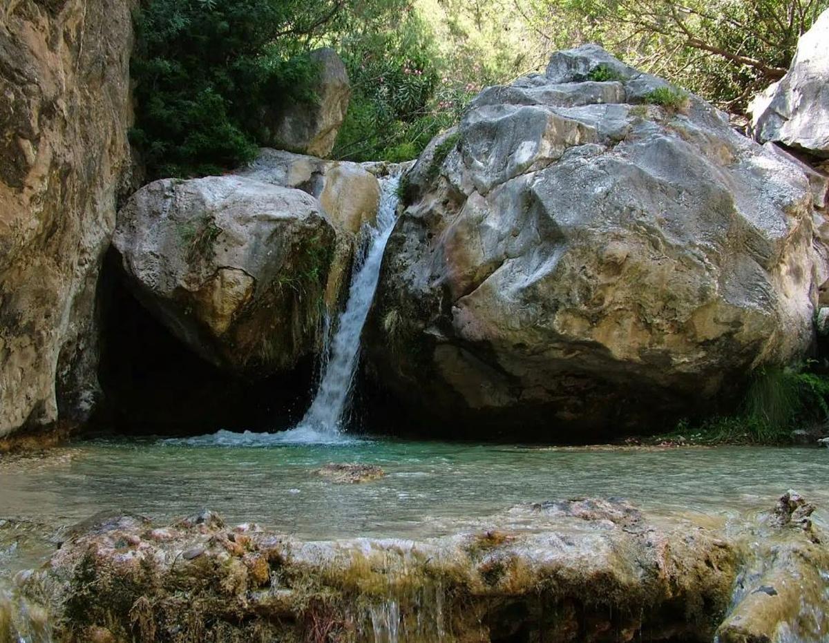 Vado de los Patos, que forma parte de la cuenca del río Chíllar, en el municipio de Nerja