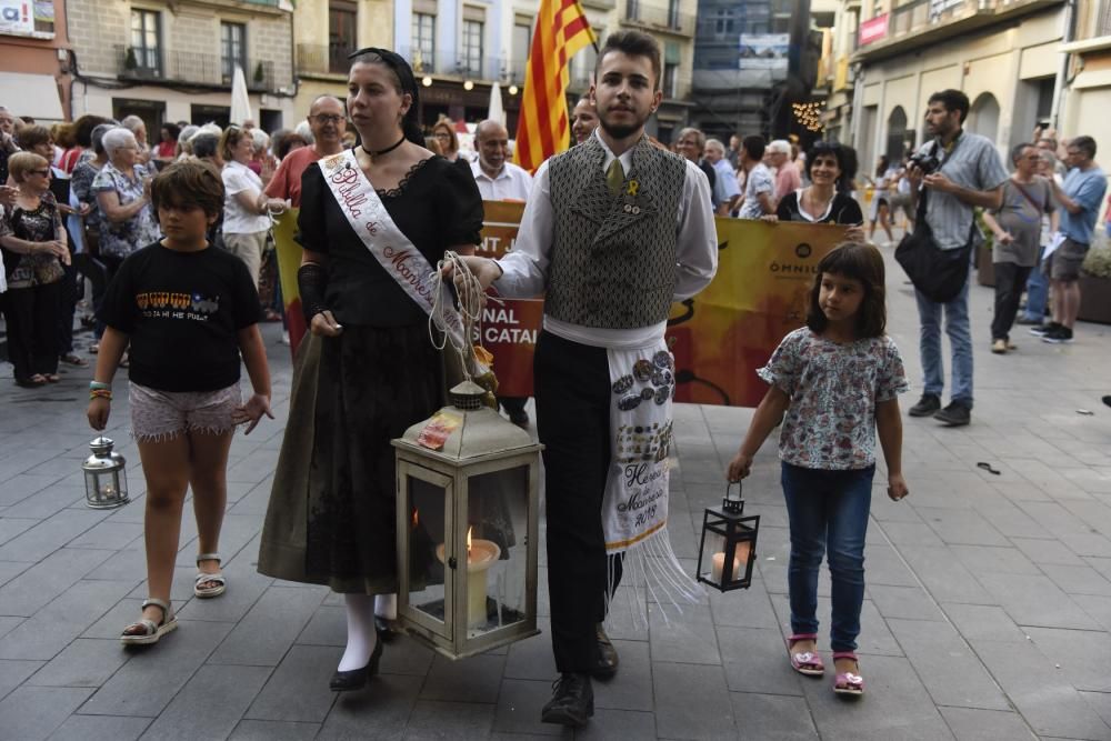 Una Flama del Canigó reivindicativa encén la fogue