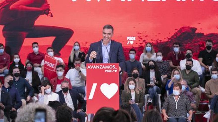 Pedro Sánchez, en un acto del PSOE.