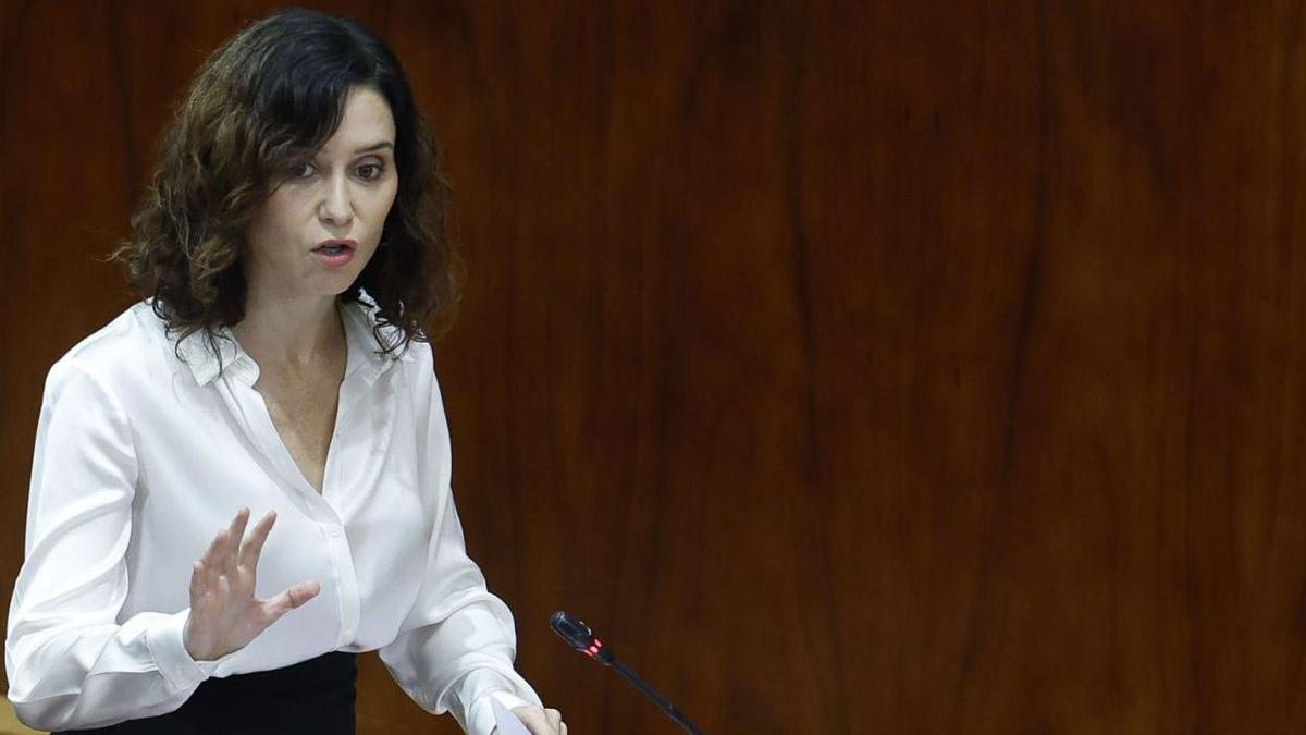 A presidenta da Comunidade de Madrid, Isabel Díaz Ayuso.